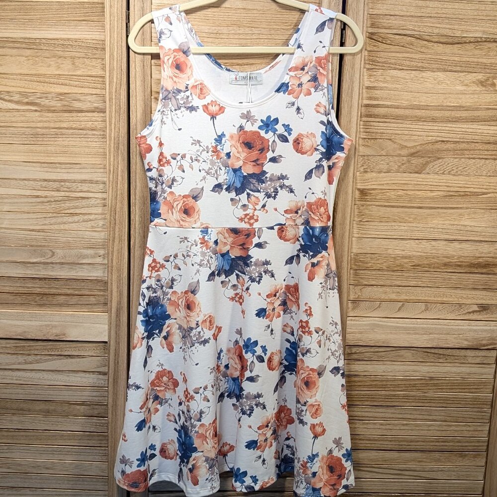 Tom's Ware Dress Floral Sleeveless Size XL NWT